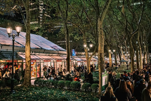 Bryant Park Christmas Winter Village - Image by Maria Florencia Rossi / Shutterstock.com